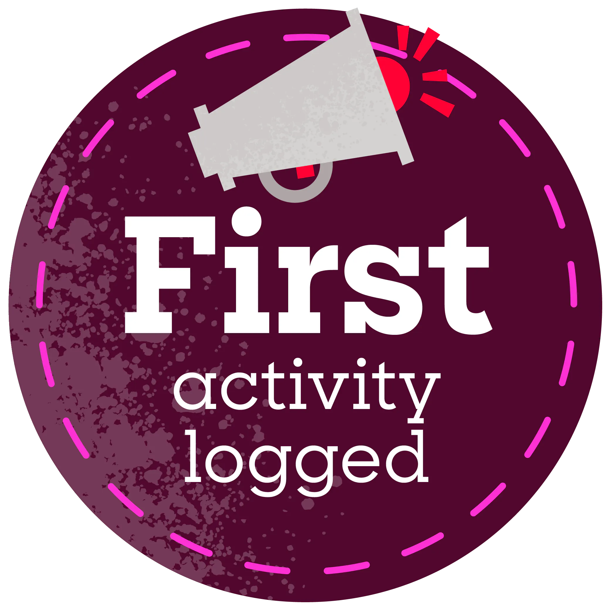 First activity badge.
