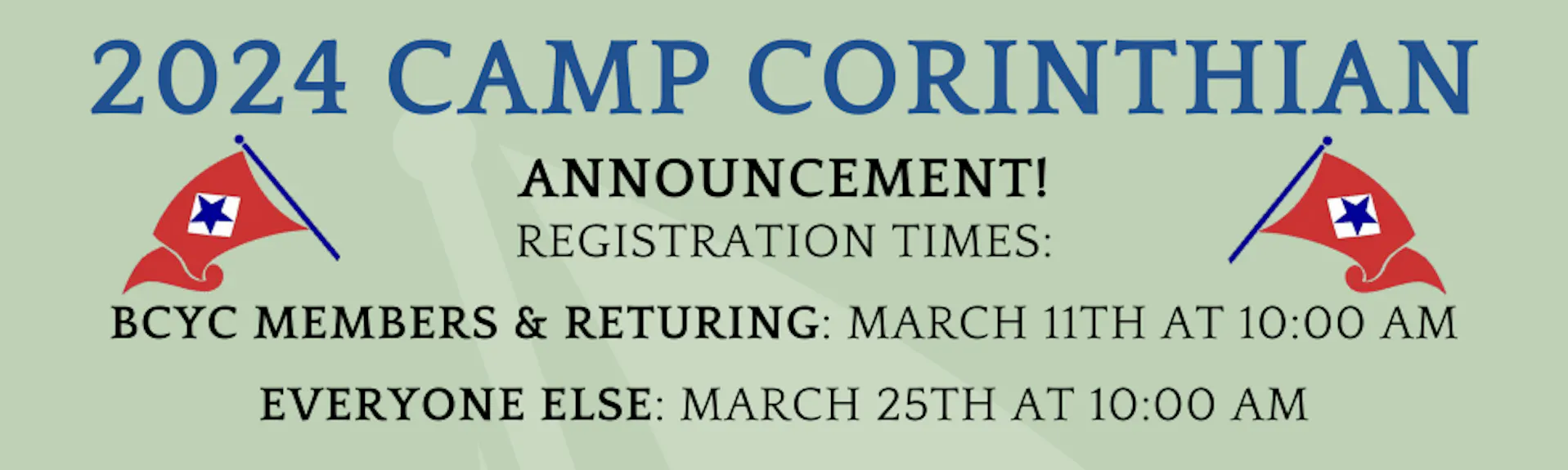 SUMMER PROGRAM REGISTRATION ANNOUNCEMENT