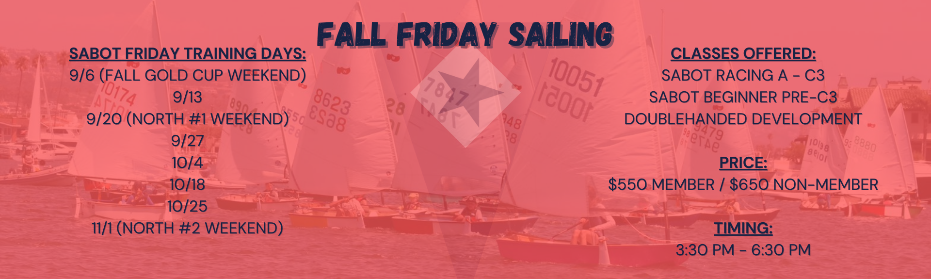 Fall Friday 2024 Dates & Classes