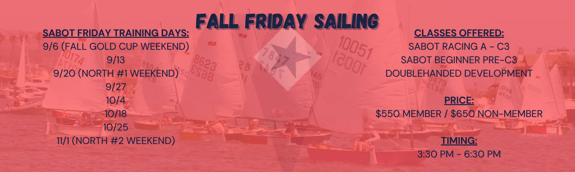 Fall Friday 2024 Dates & Classes