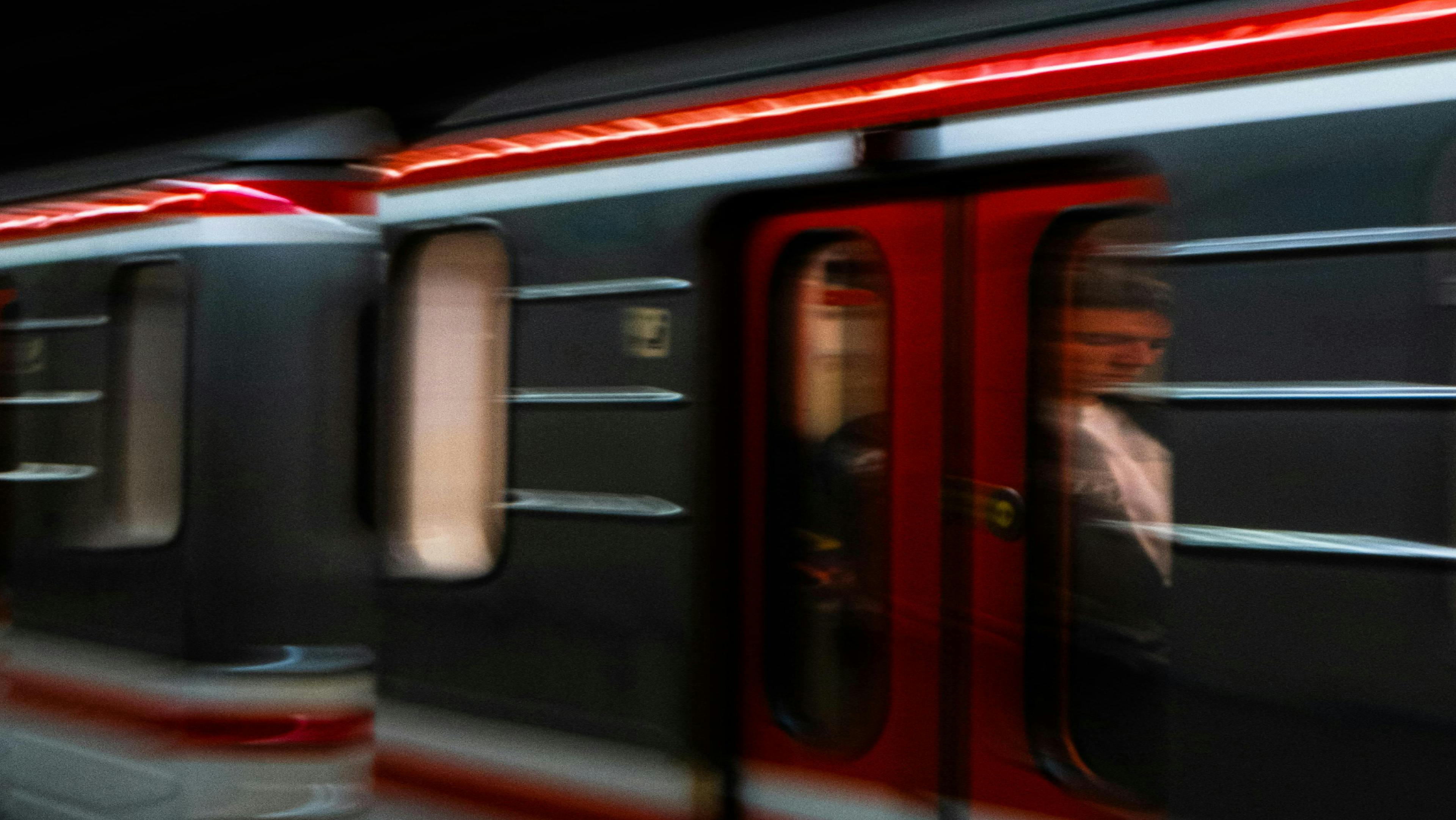 Treno in corsa