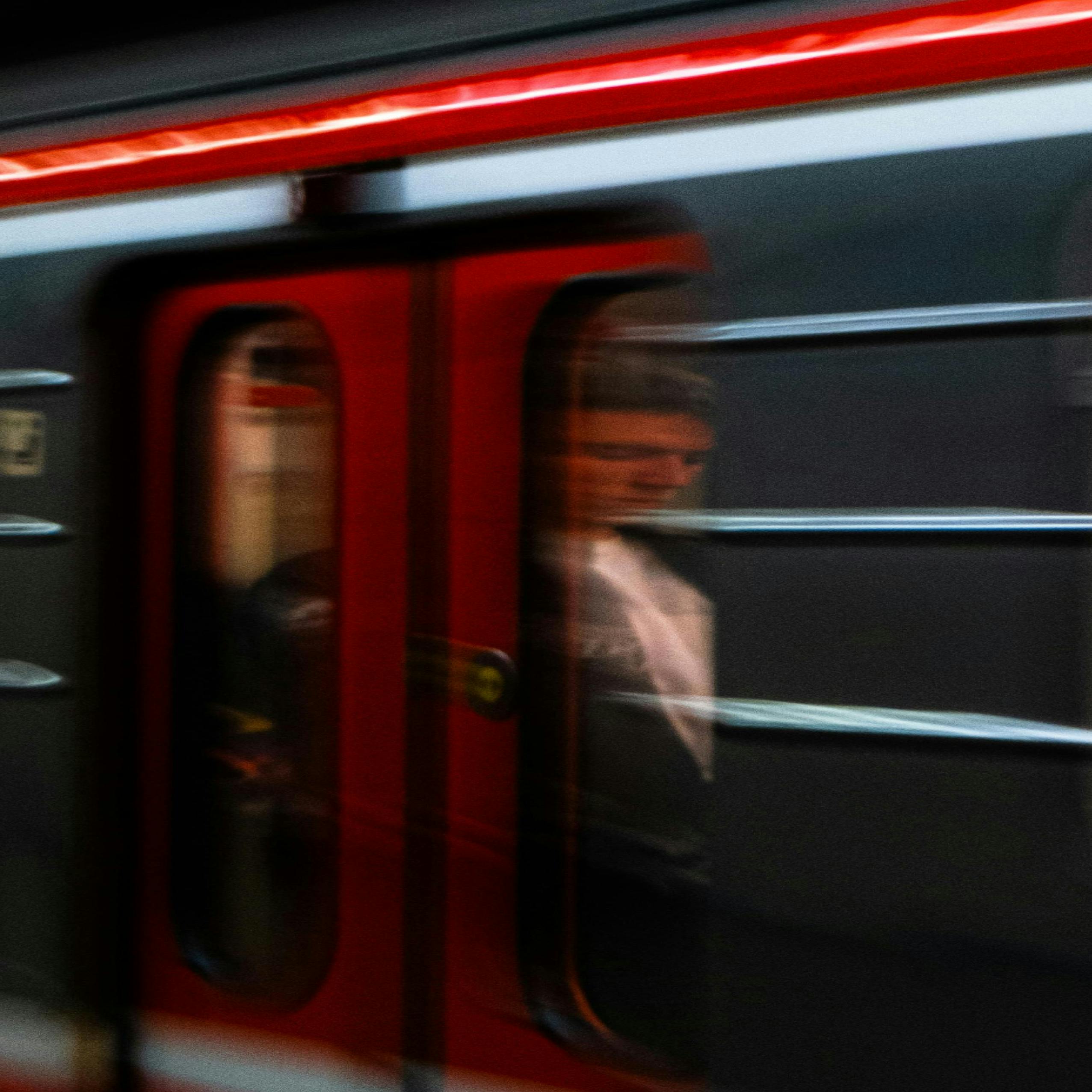 Treno in corsa
