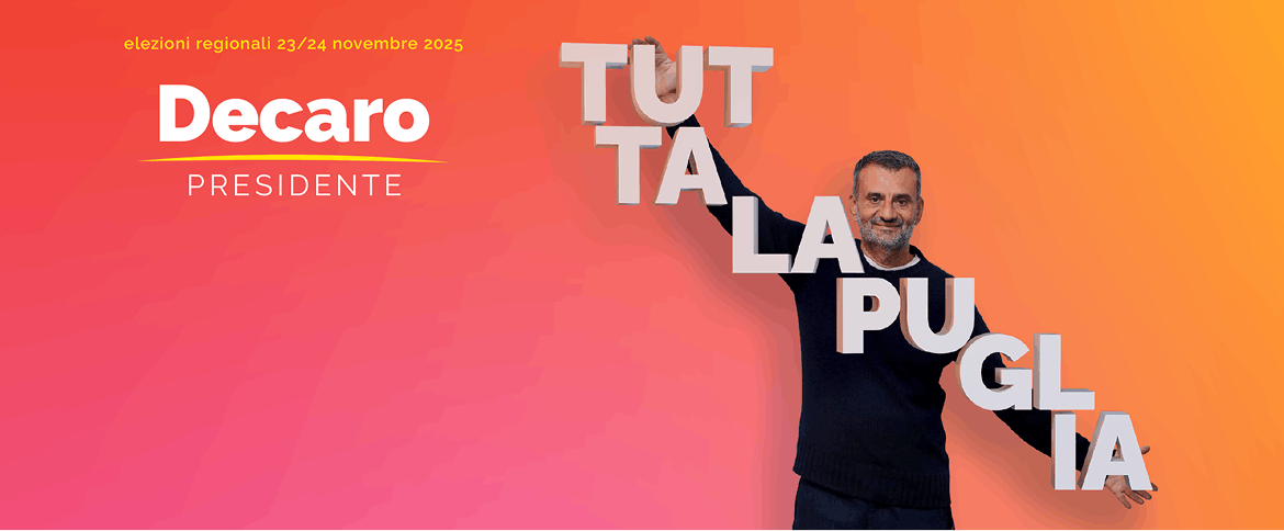 Manifesto elettorale Antonio Decaro