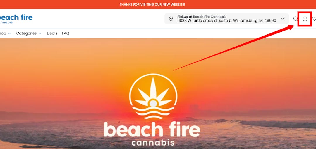 Click on Account Icon to view account 