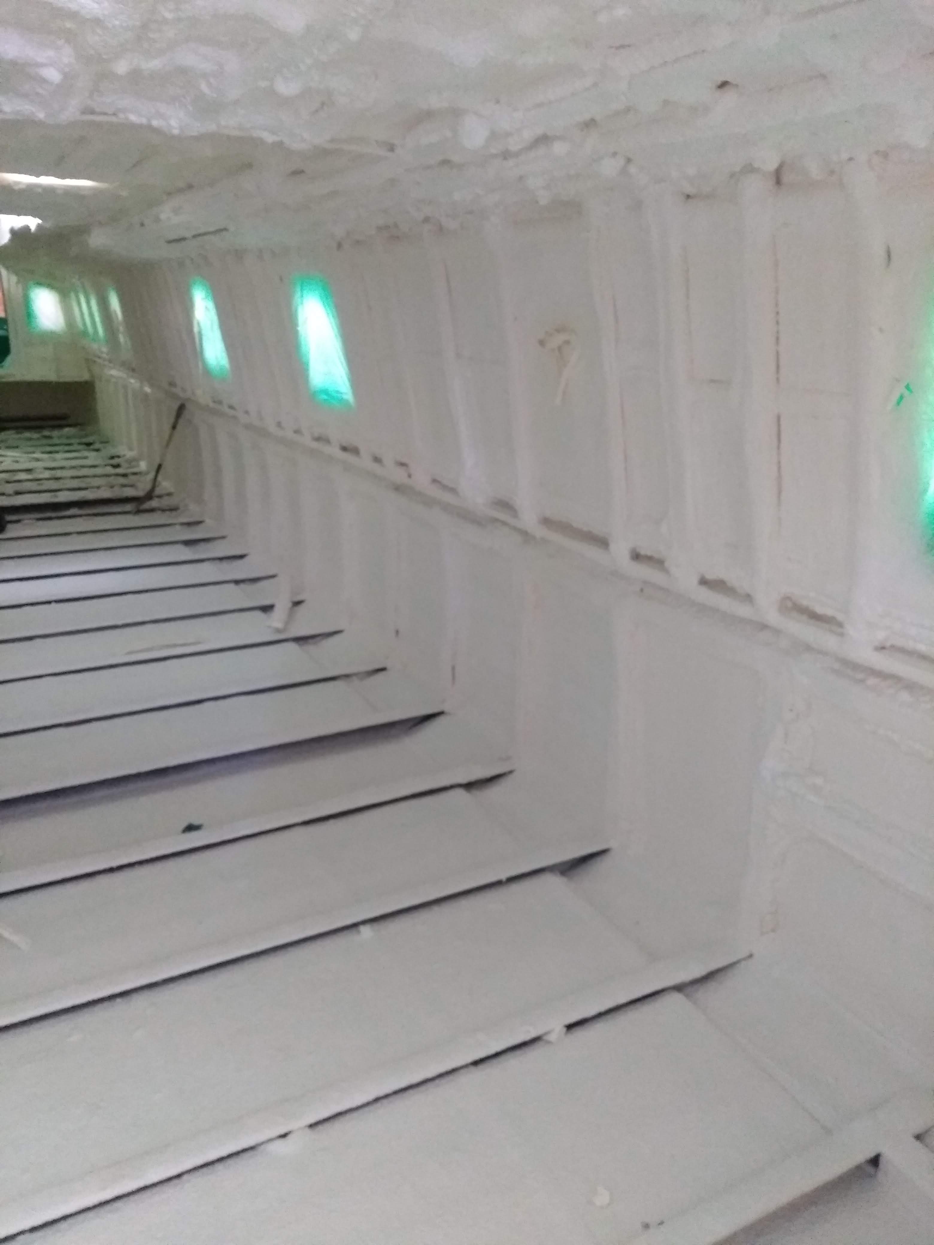 interior of beacon park boat falcon under construction