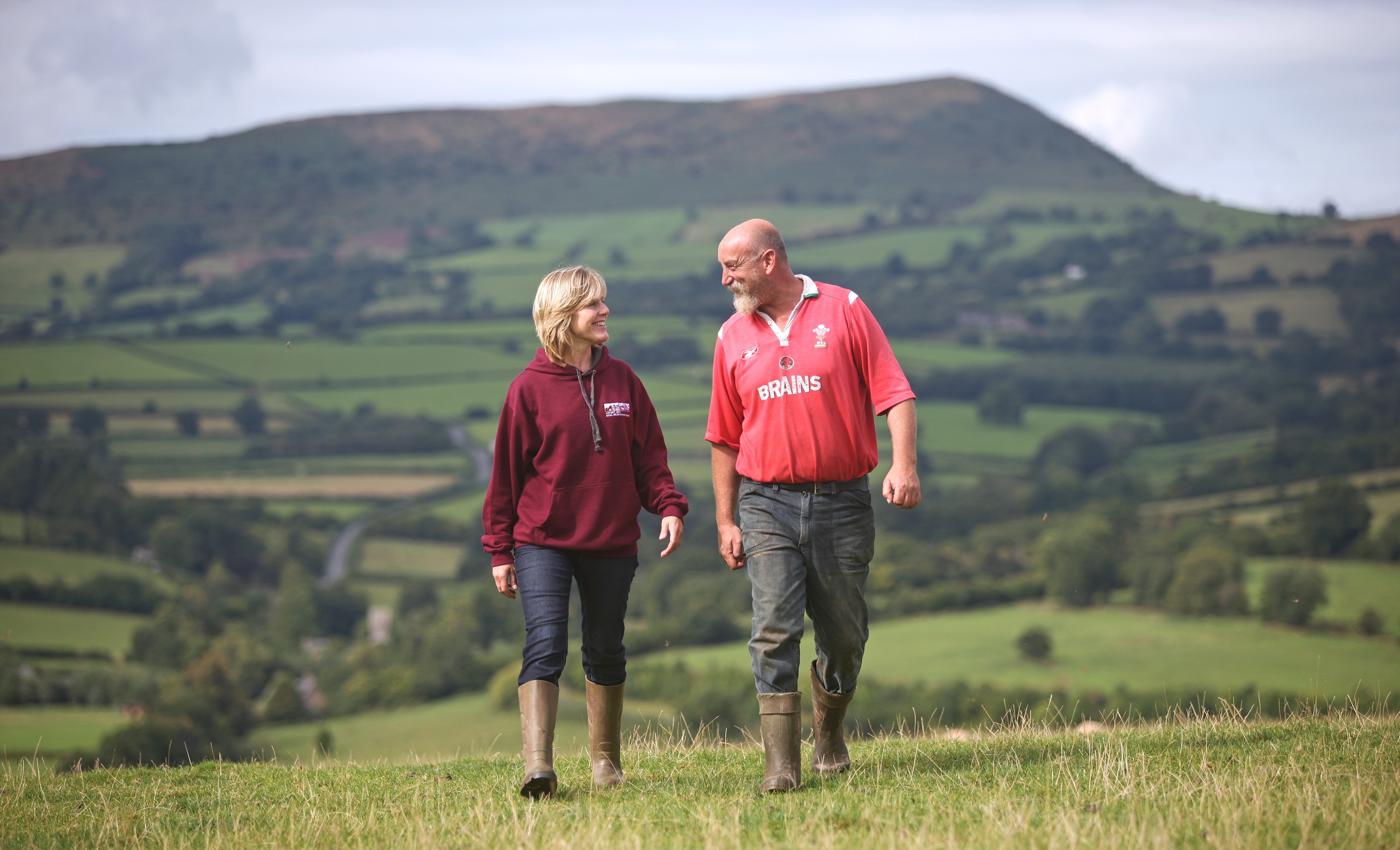 kate and kim beavan on their farm