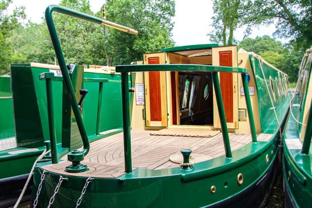 rear deck of beacon park boat hobby