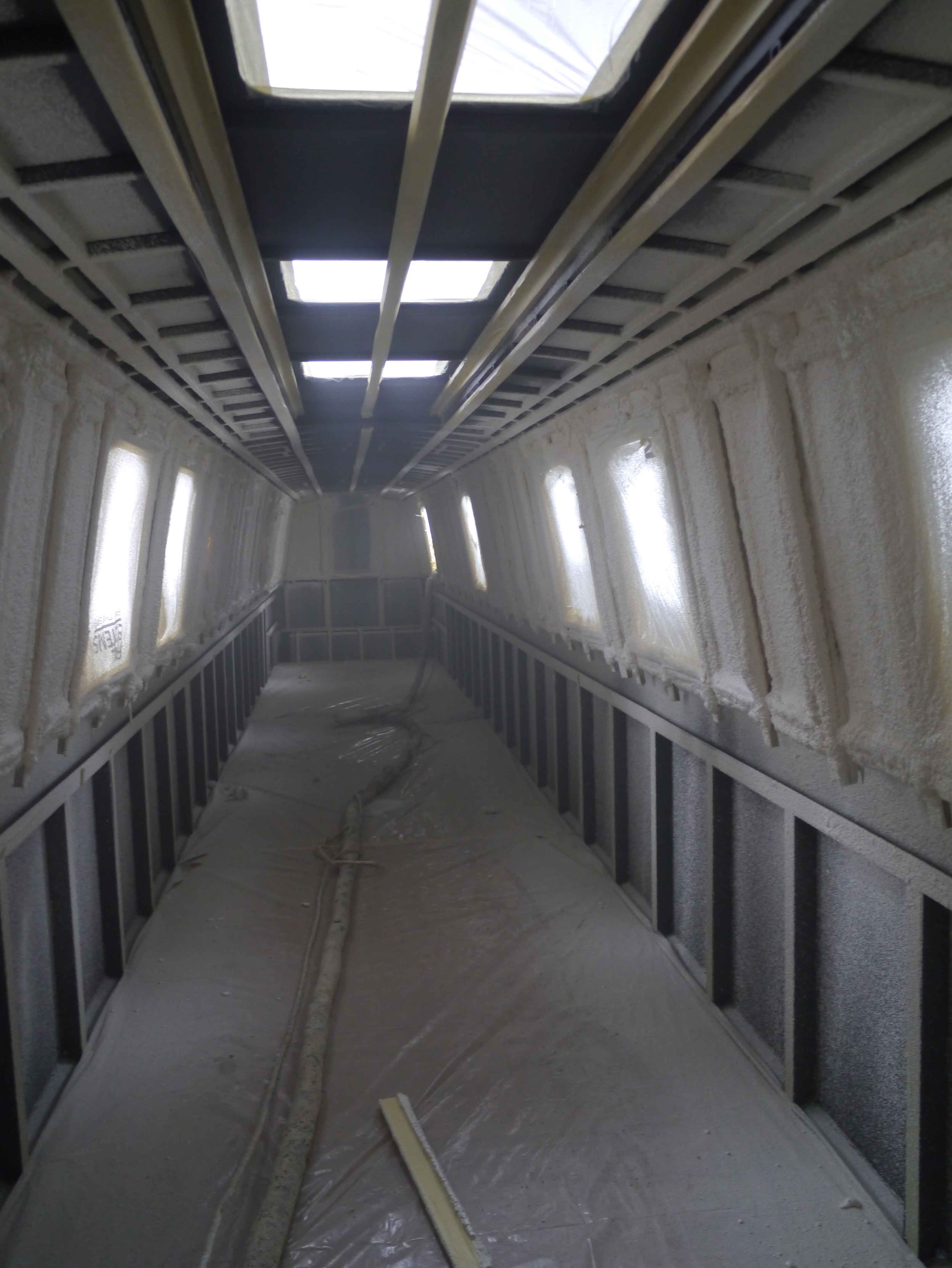 the interior shell of beacon park boat merlin