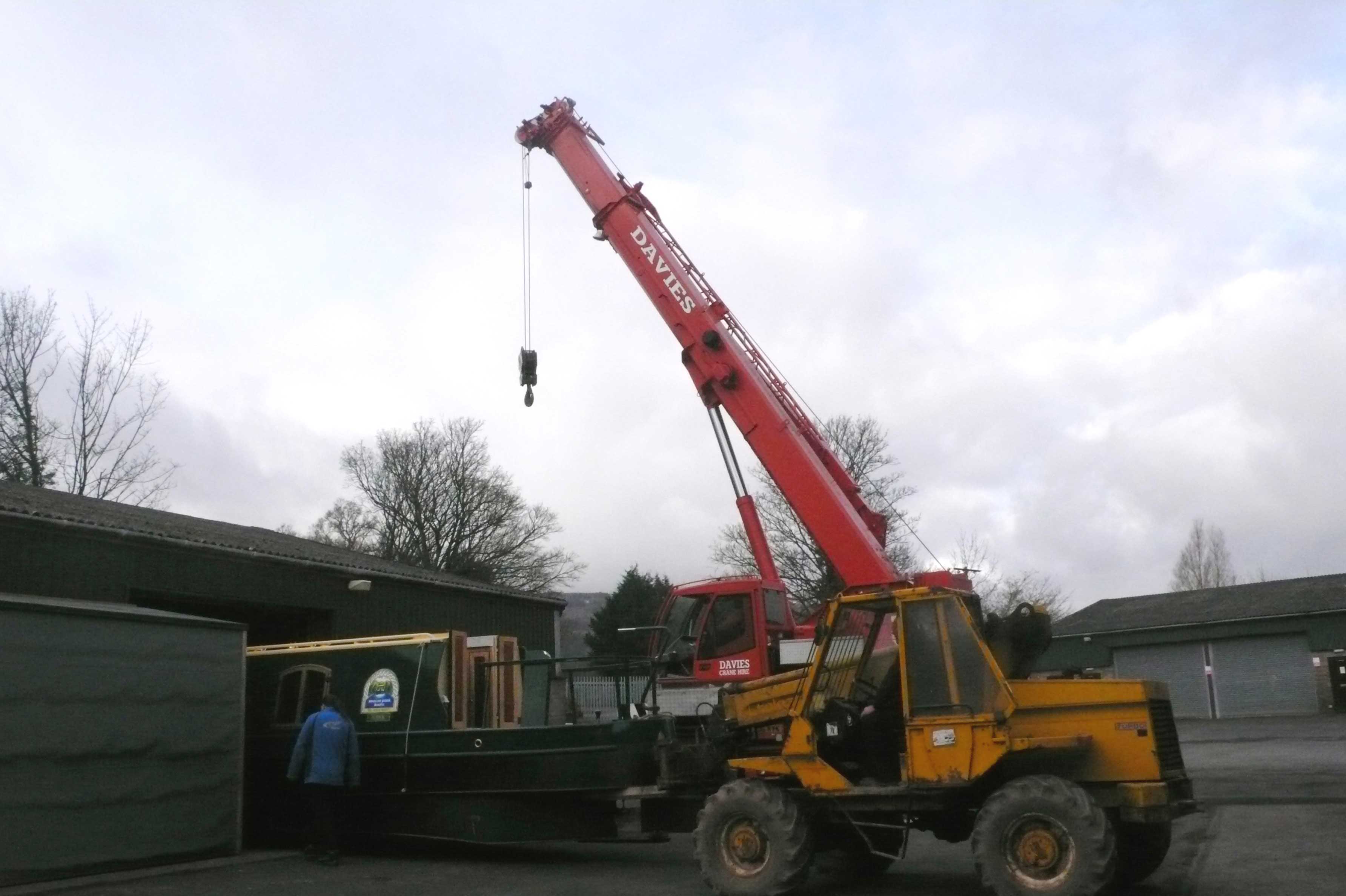 beacon park boats hawk being craned