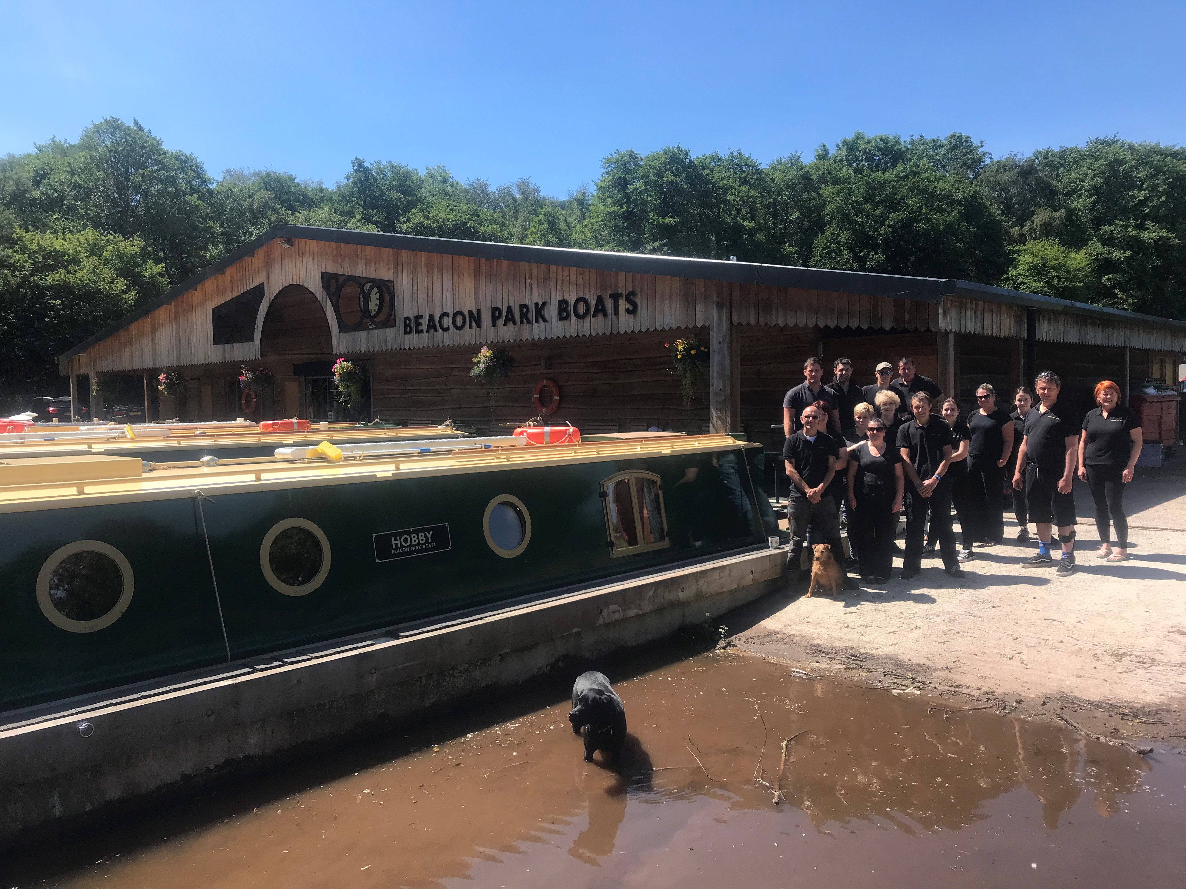 beacon park boat hobby at llangatock wharf with the beacon park boats team