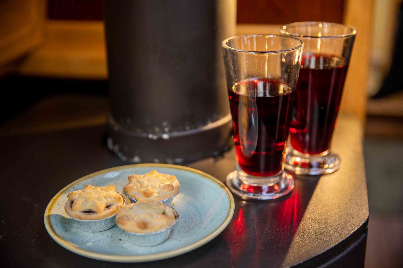 mince pies and sherry