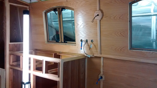building the interiors for beacon park boat kingfisher