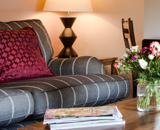 sofa and table in incline cottage