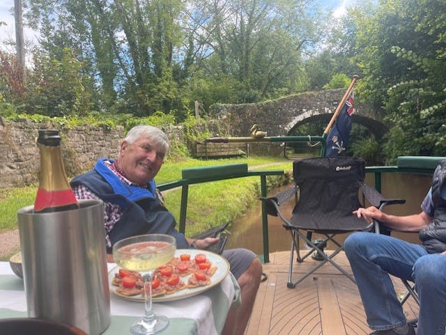 guests on the deck of a beacon park boat