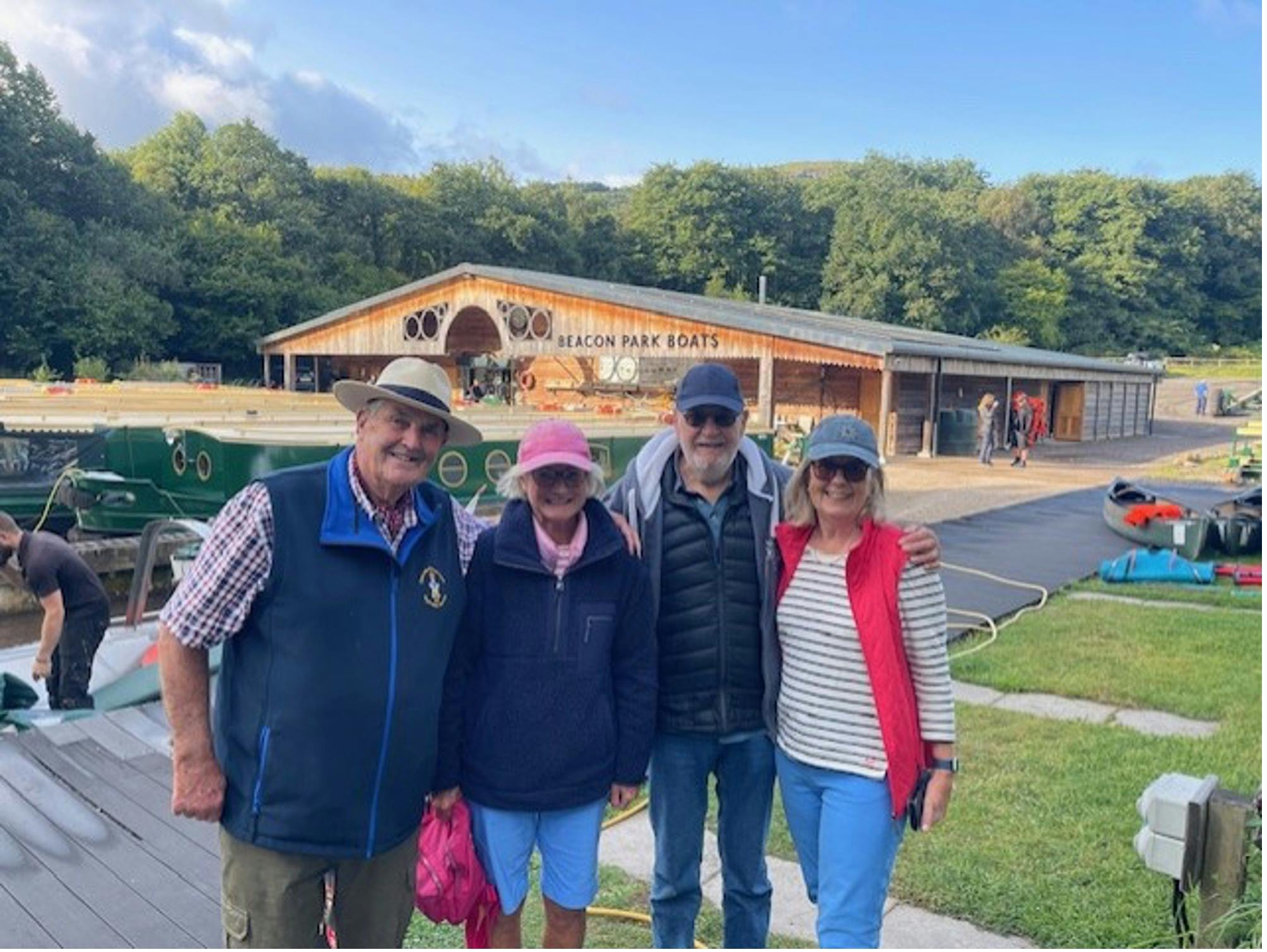 beacon park boats guests at llangattock wharf