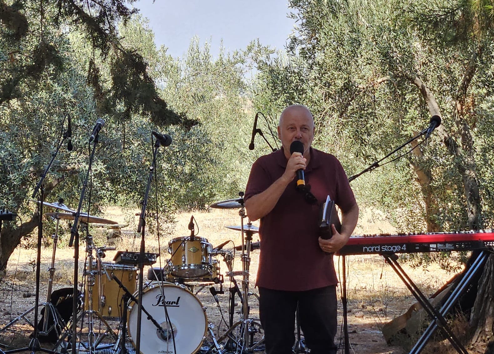 Praying at our 'National Prayer For Life' event in Israel