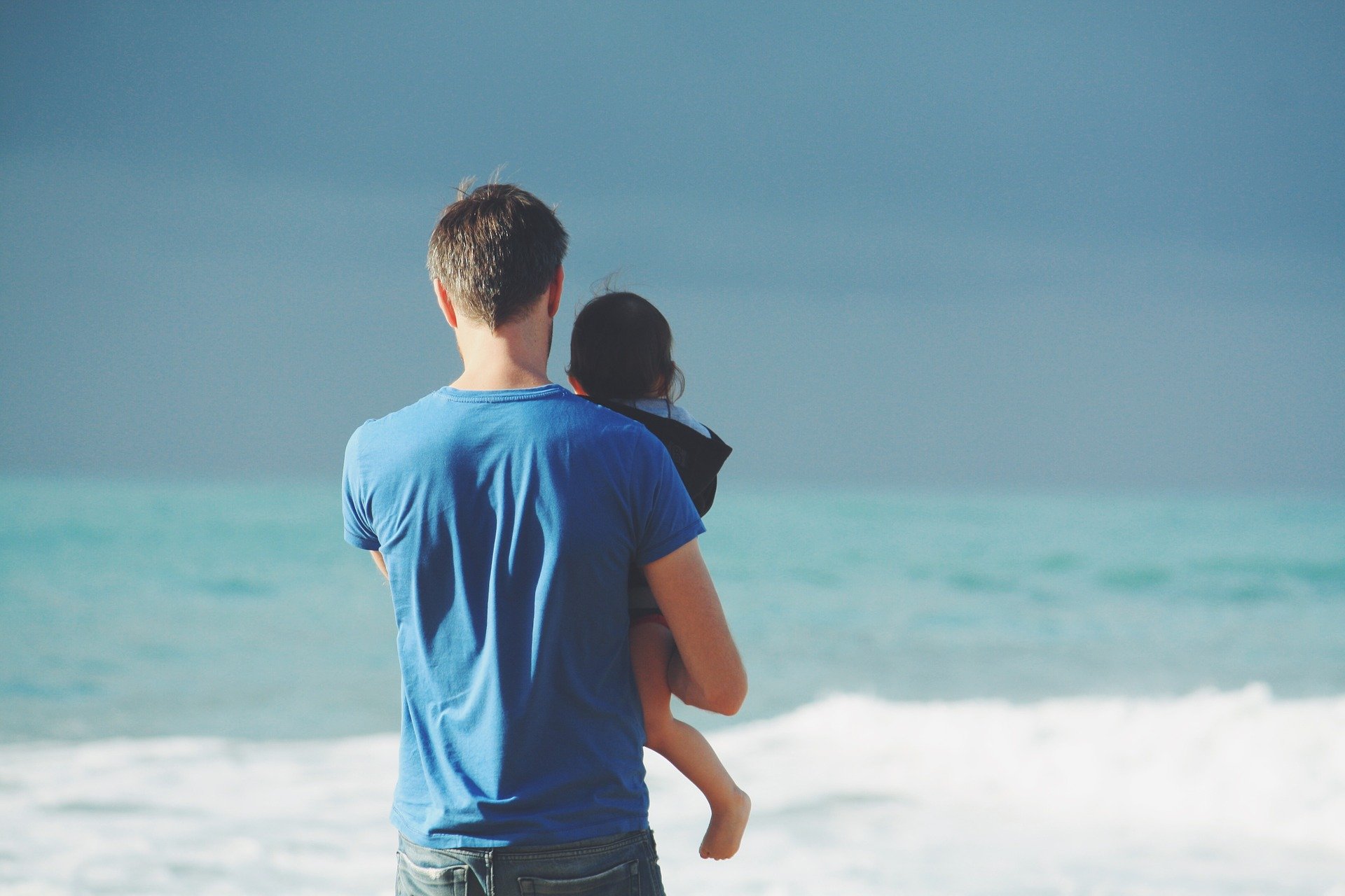 Father and Child at Sea