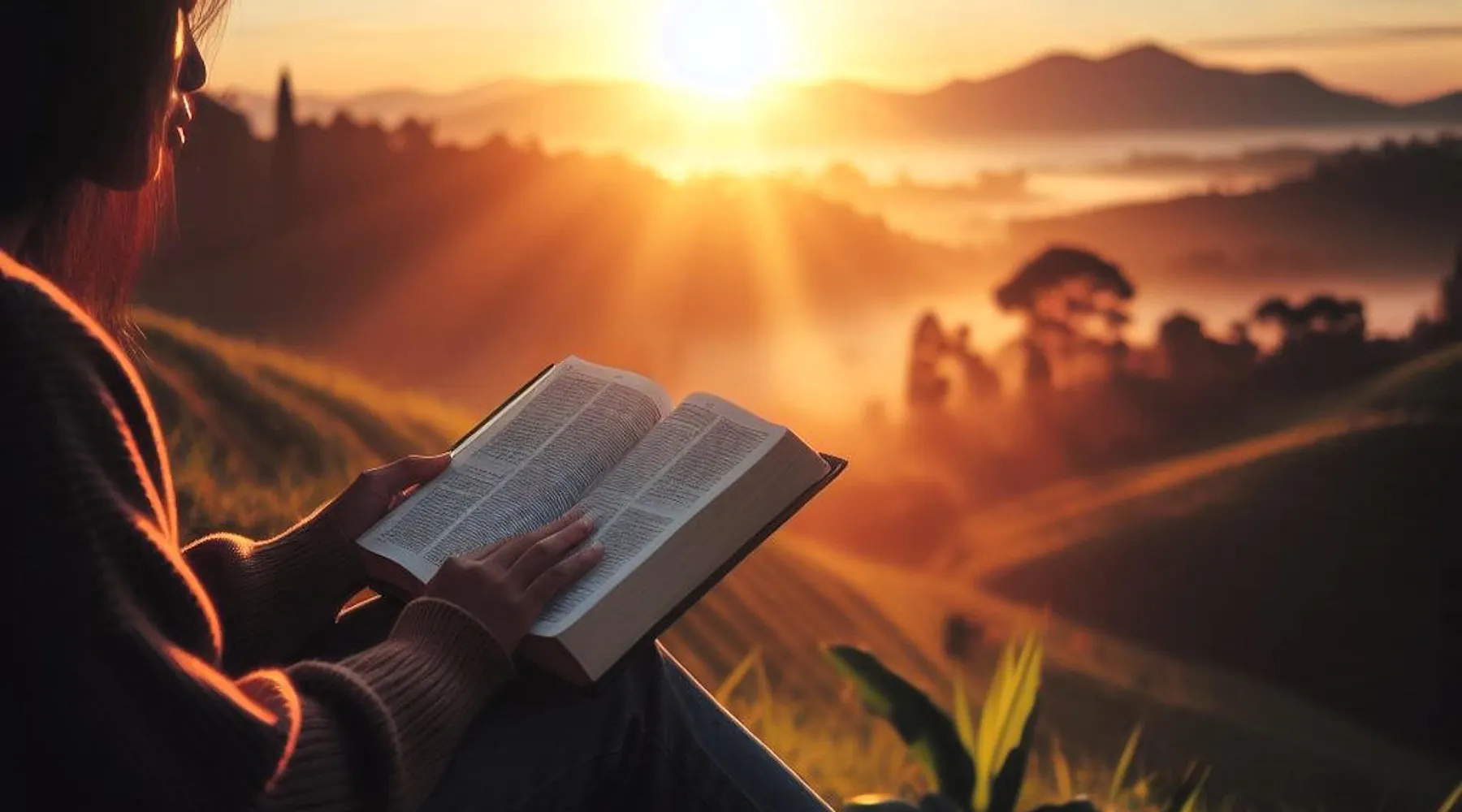 de bijbel lezen bij zonsopgang