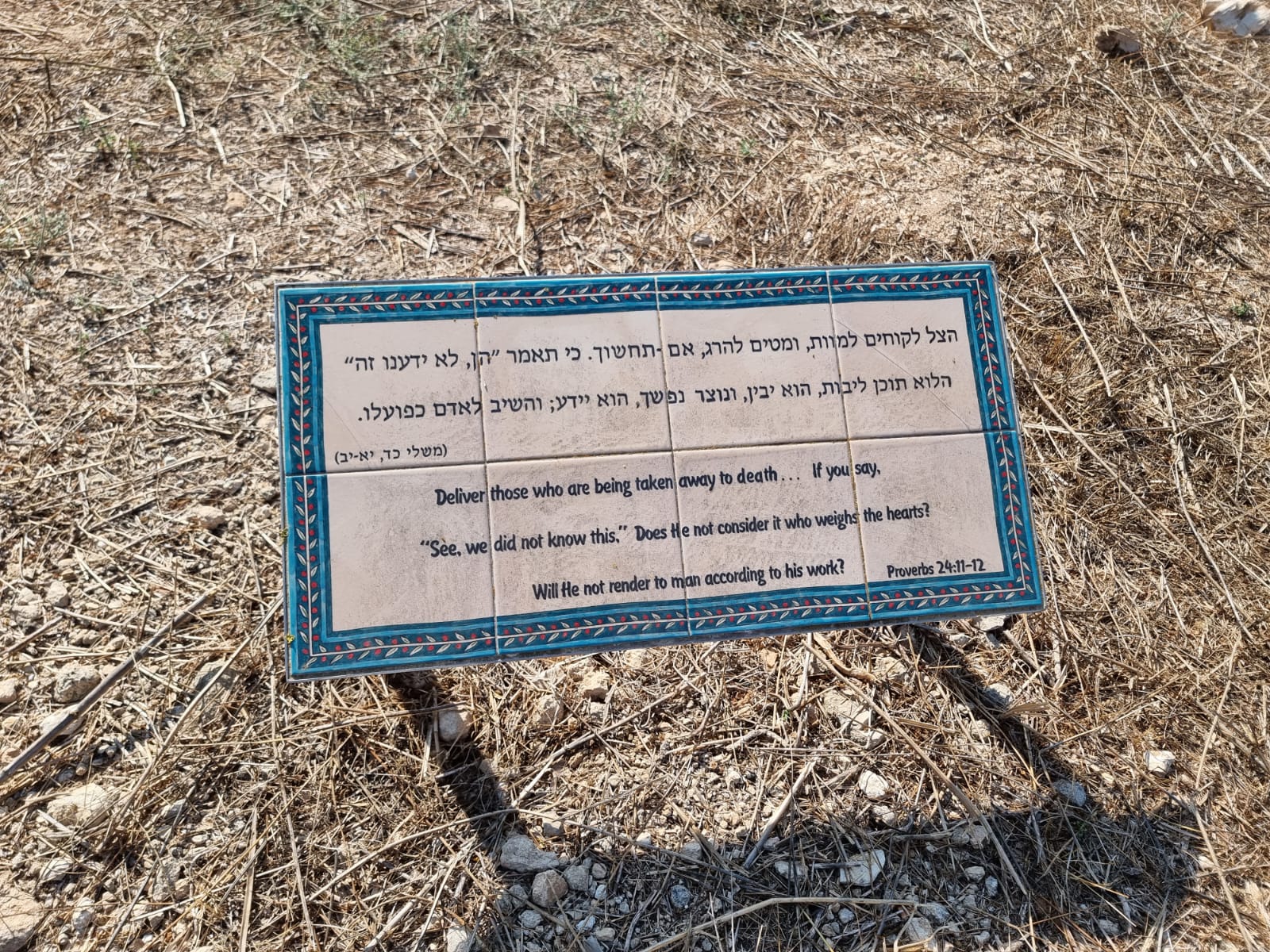 The image shows a memorial plaque for the Shrine of the Book. It indicates that the center is dedicated to the memory of David Samuel Gottesman, a philanthropist and Zionist leader.