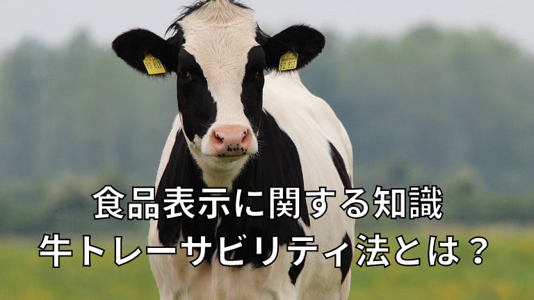 食品表示に関する知識 牛トレーサビリティ法とは?