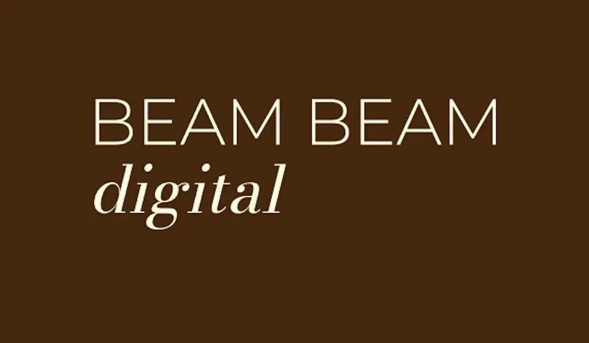 Beam beam digital logo