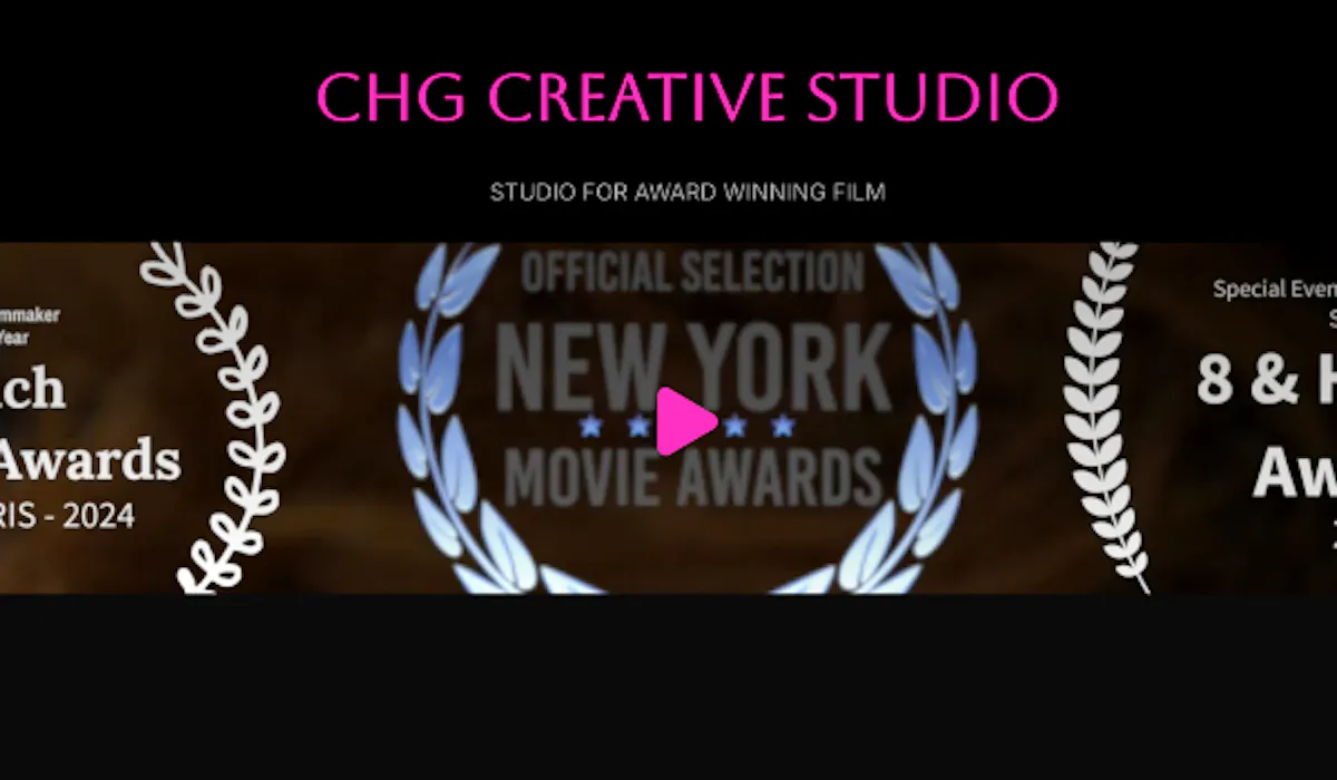 CHG Creative Studio website screenshot