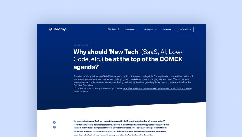 Why should 'New Tech' (SaaS, AI, Low-Code, etc.) be at the top of the ExCom agenda?