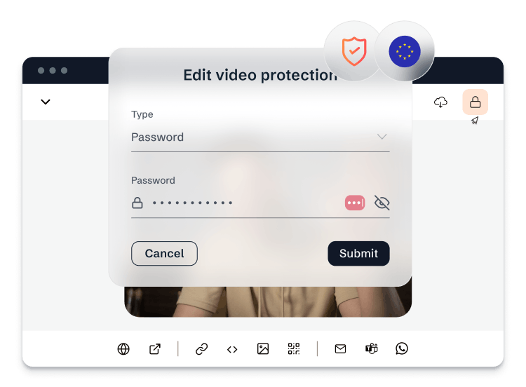 An impression of the Vibble app, showcasing its safe and private features, ensuring secure use on both desktop and mobile devices