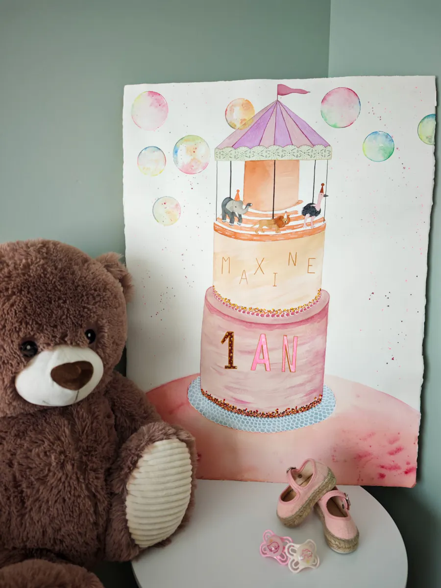 Aquarelle XXL 1 an Maxine