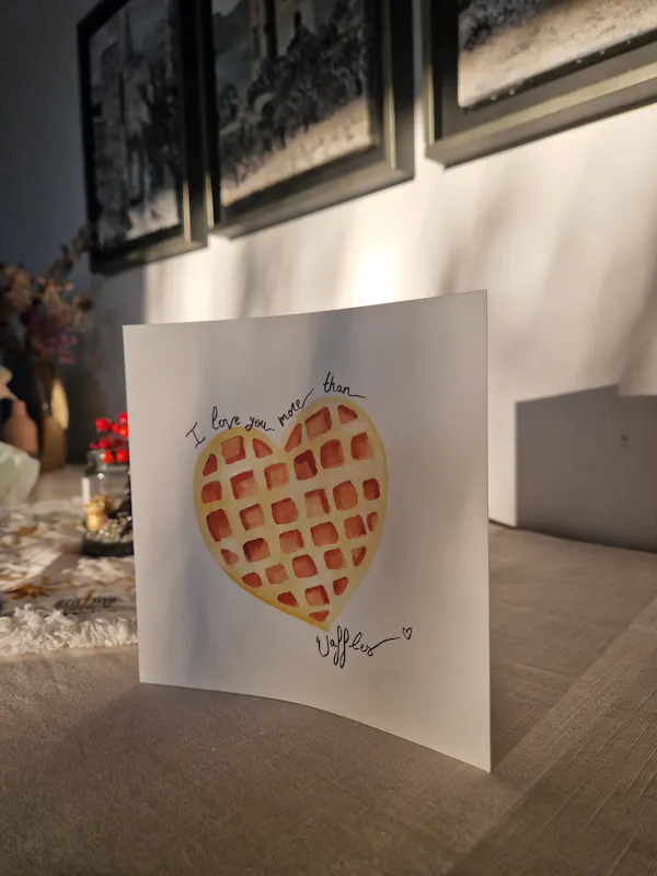 Carte waffles love