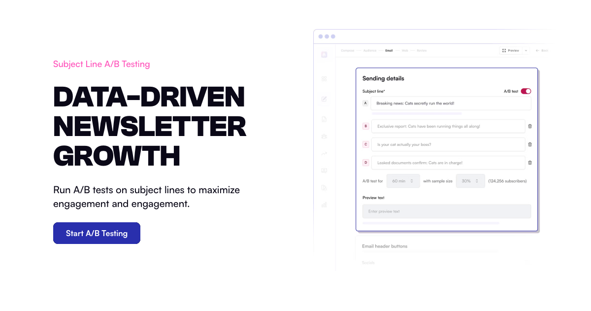 Email A/B Testing Tool for Newsletters | beehiiv