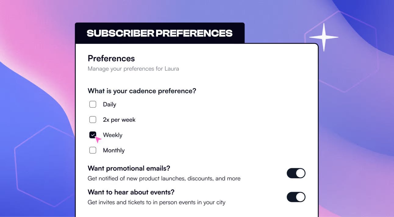 Subscriber Preferences