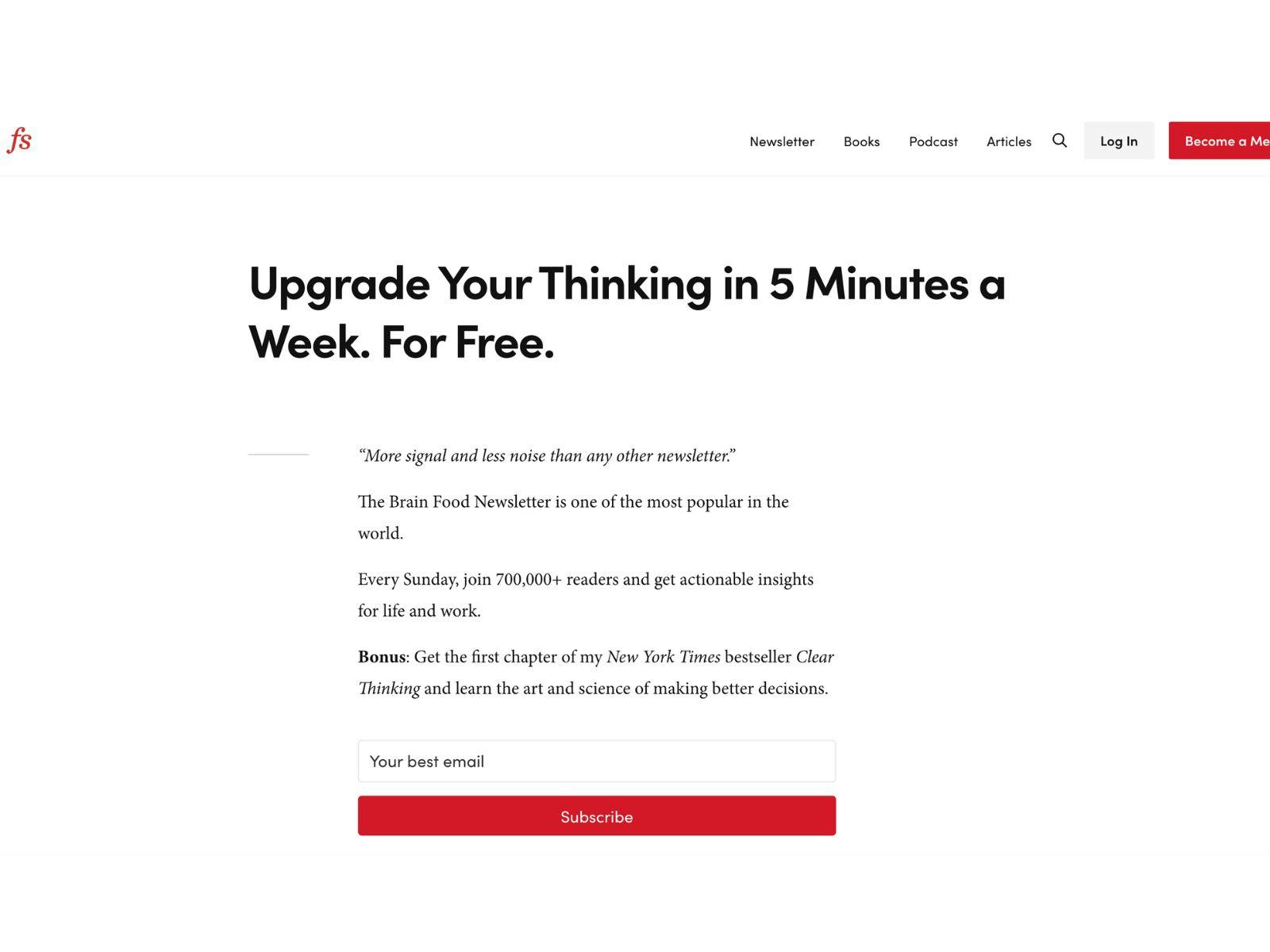 Brain Food by Farnam Street
