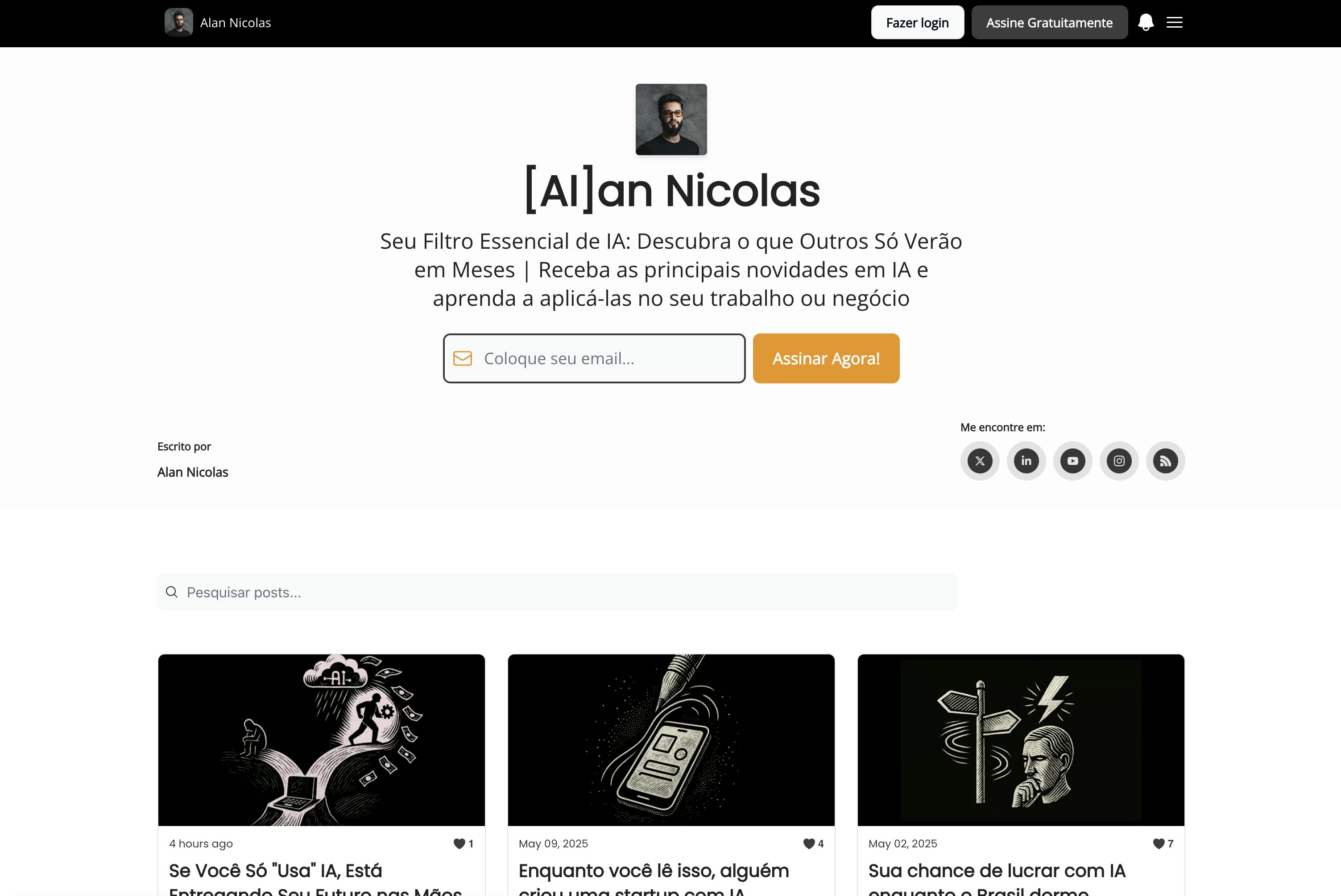 Alan Nicolas - AI Newsletter Ecosystem & Conversion Funnels
