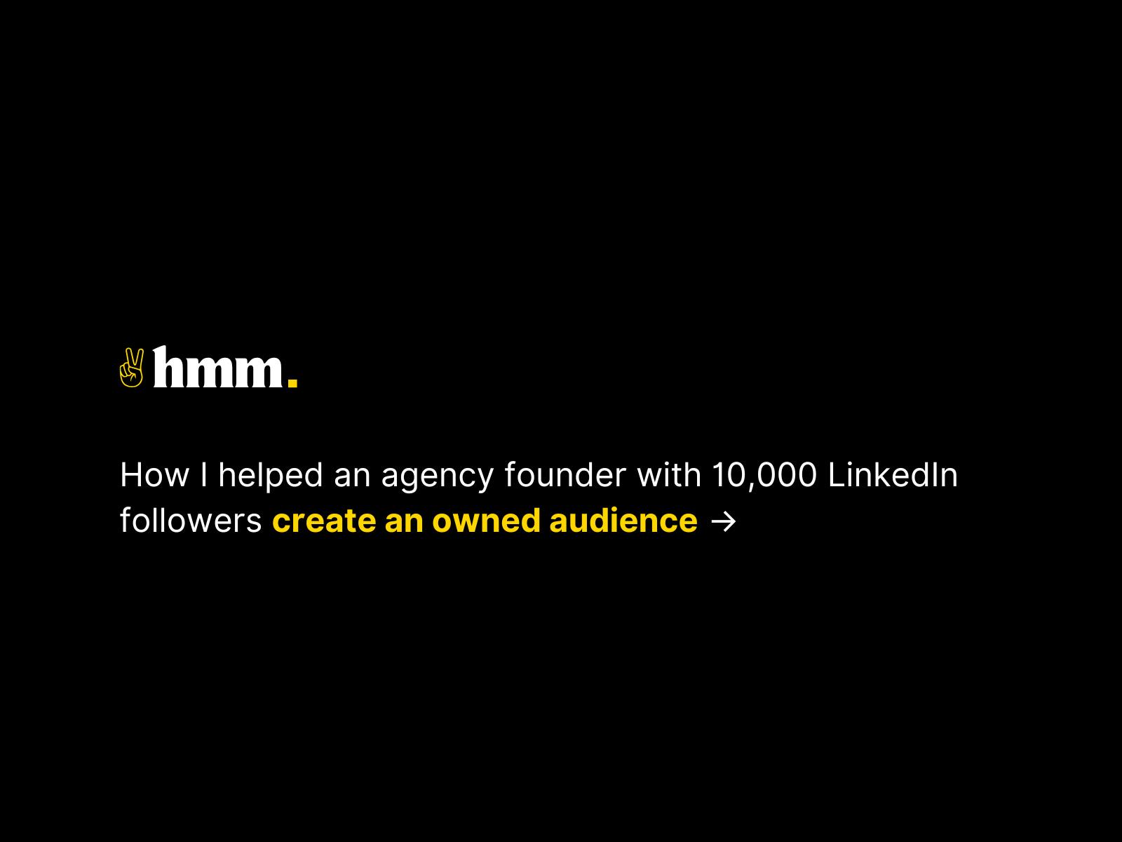 From Rented Audience - Owned Audience