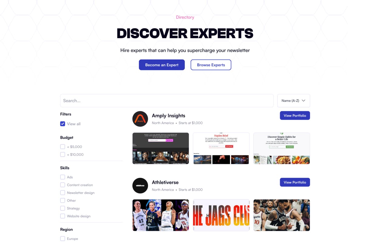 Expert Directory