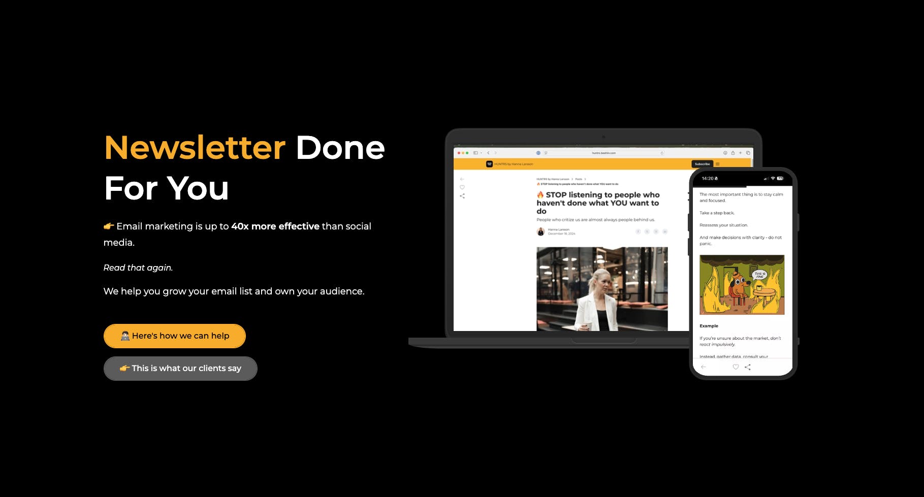 Newsletter Done For You (medium package)