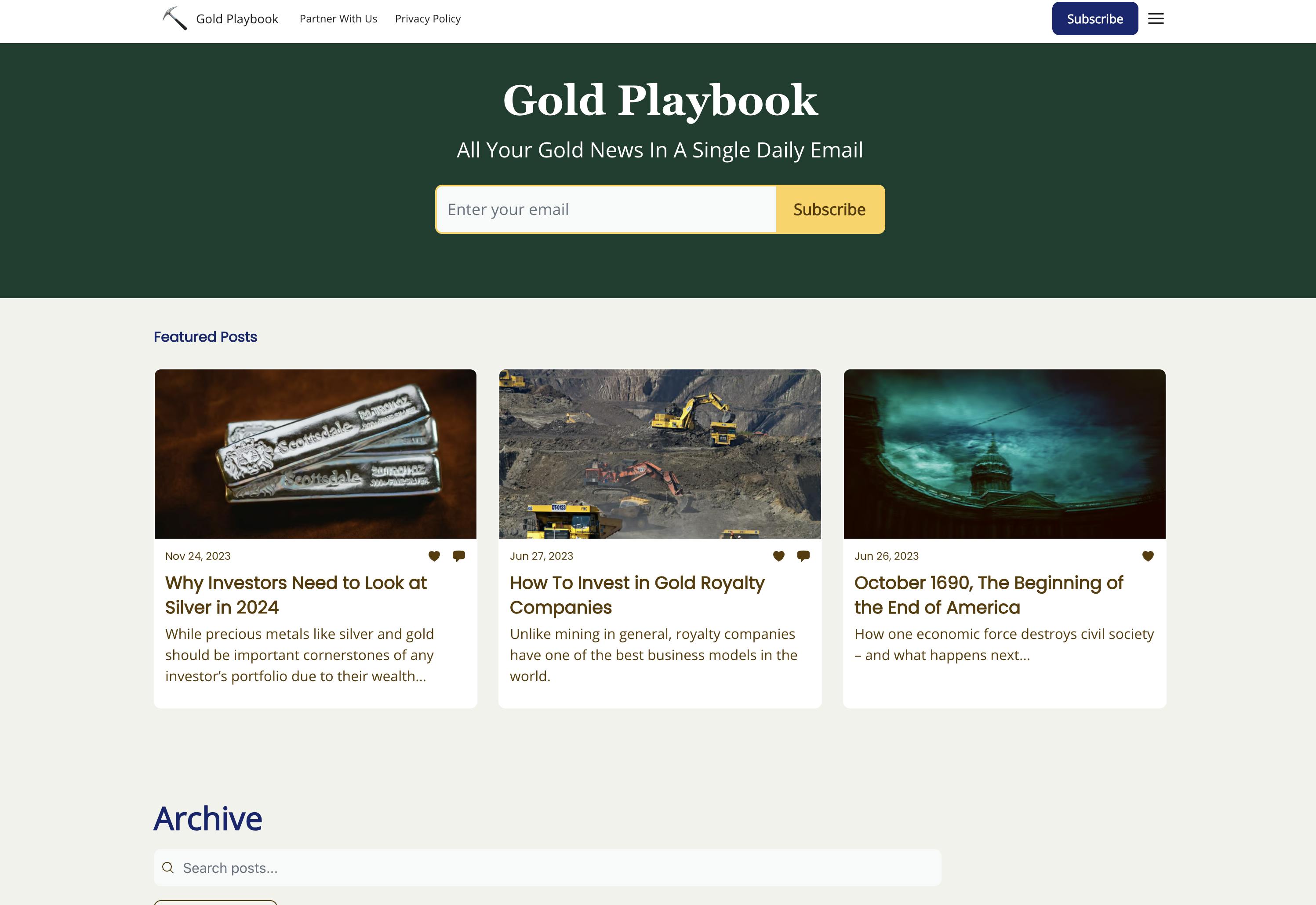 Gold Playbook