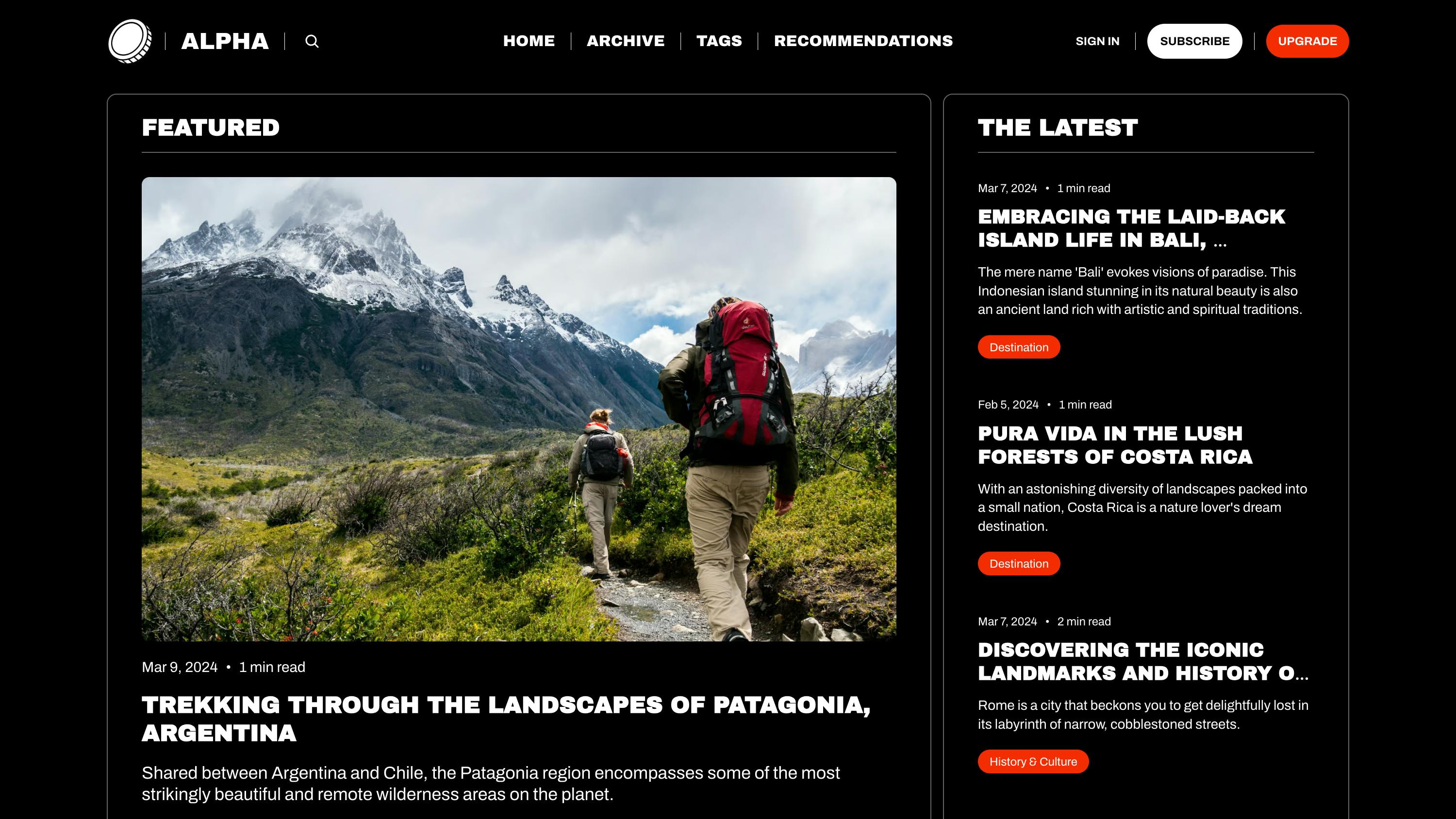 Optimized lead landing page 