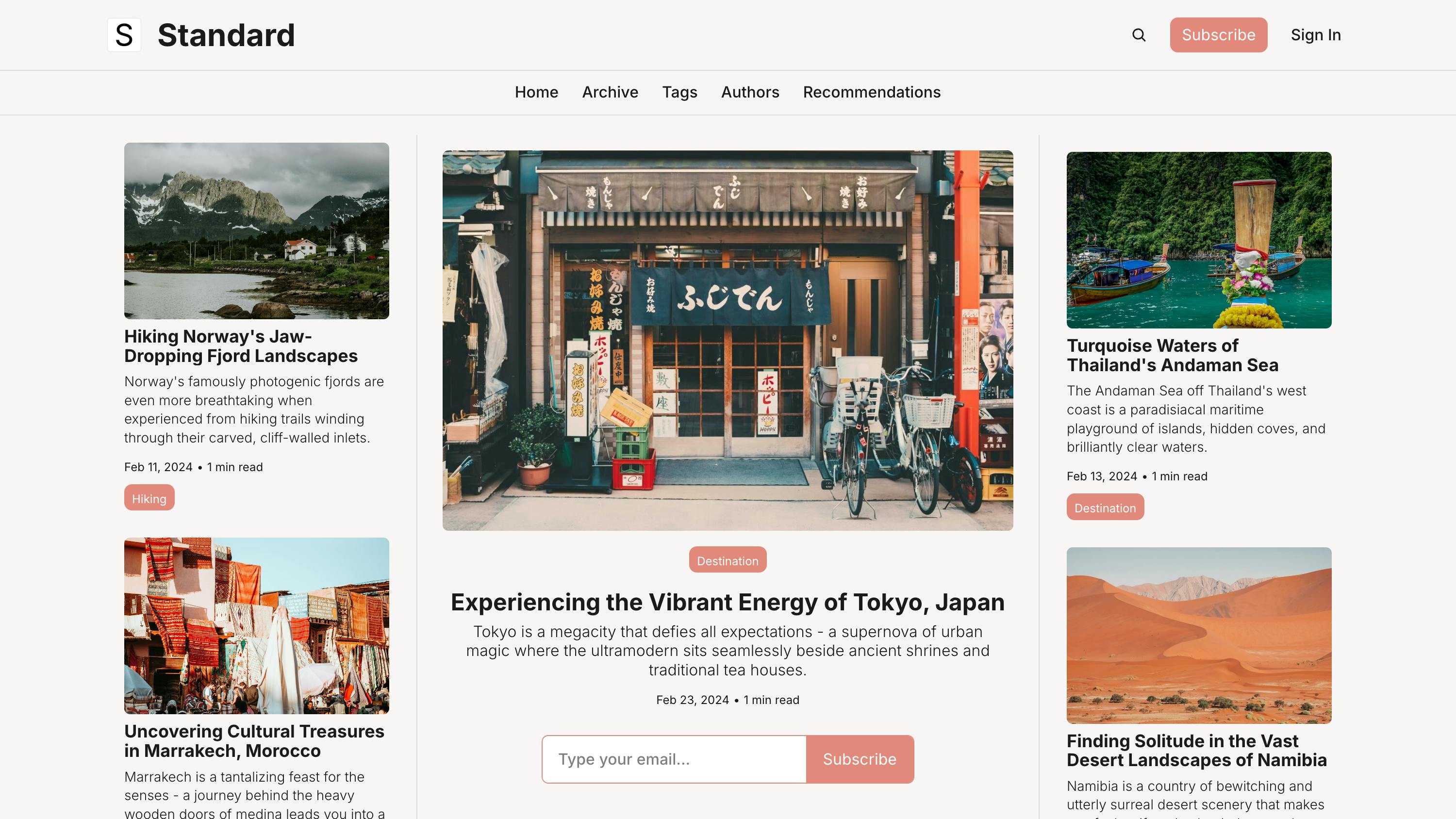 Simple, beautiful, optimized theme 