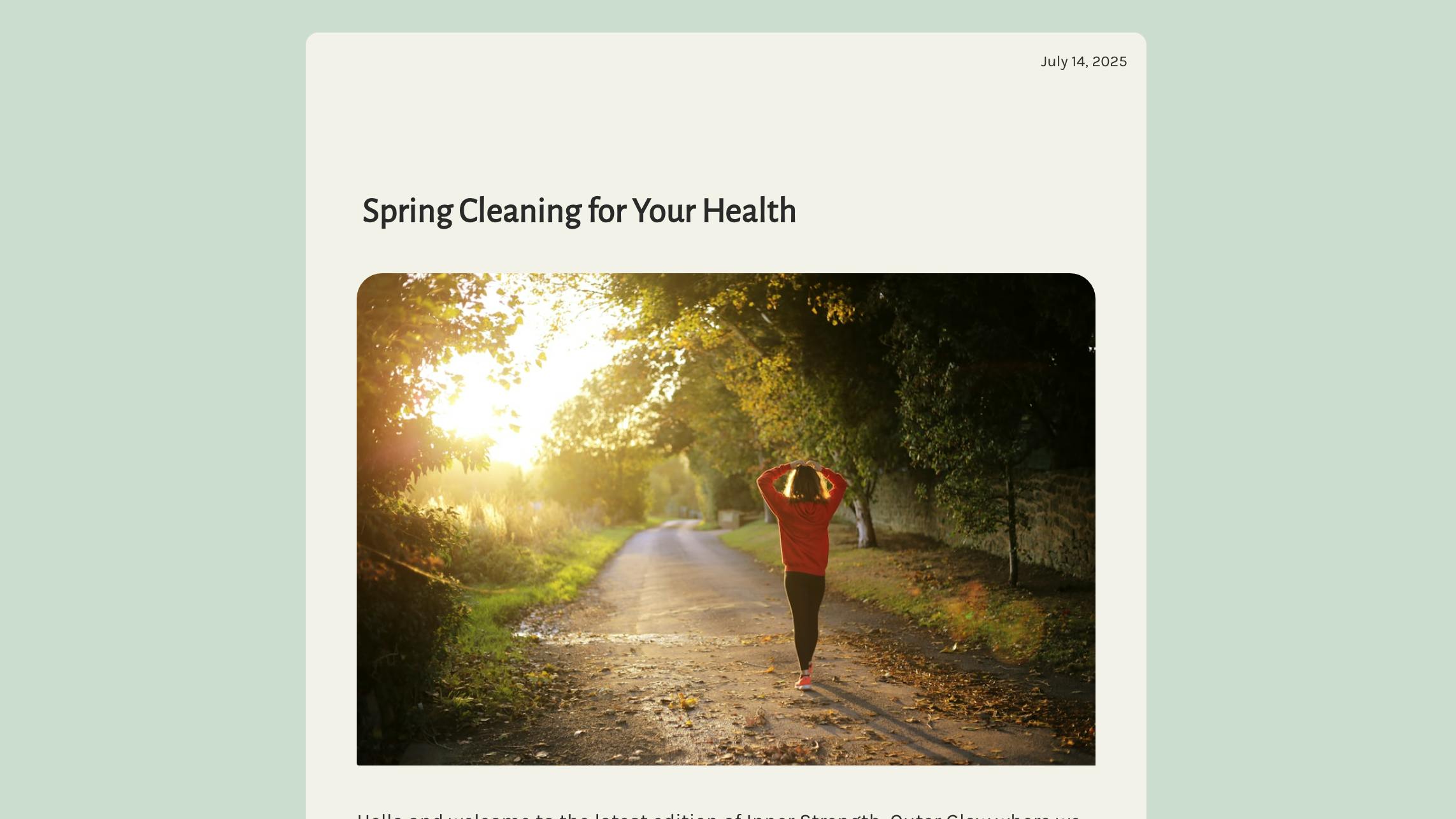 Health, wellness, and self-care template.