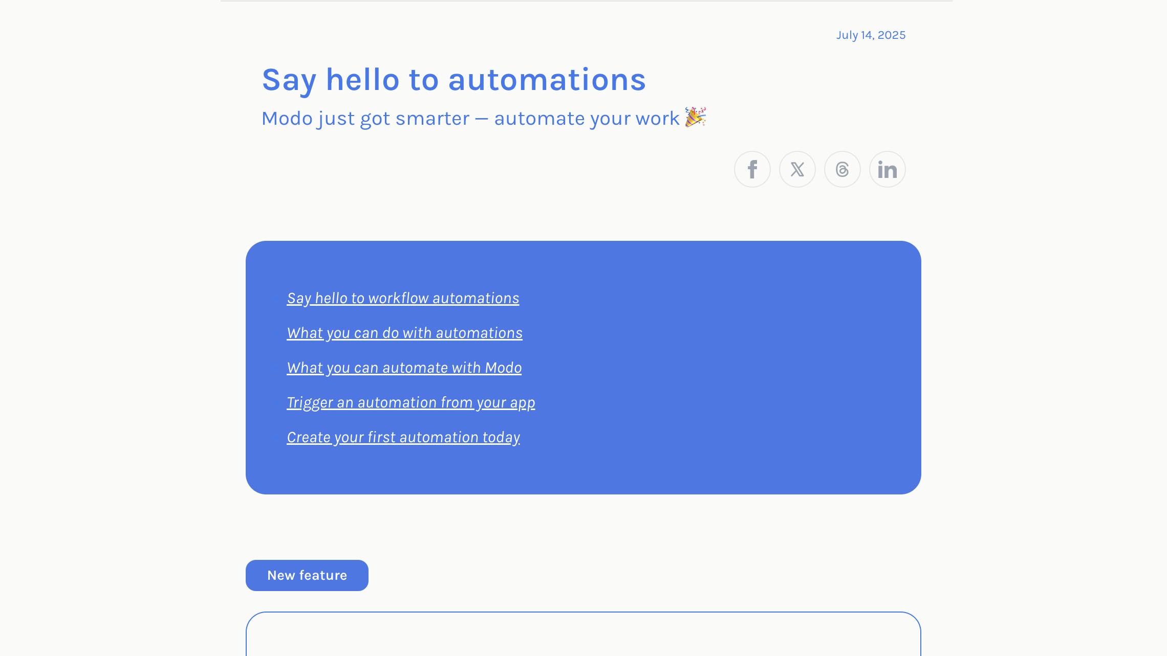 Product highlights and reviews template