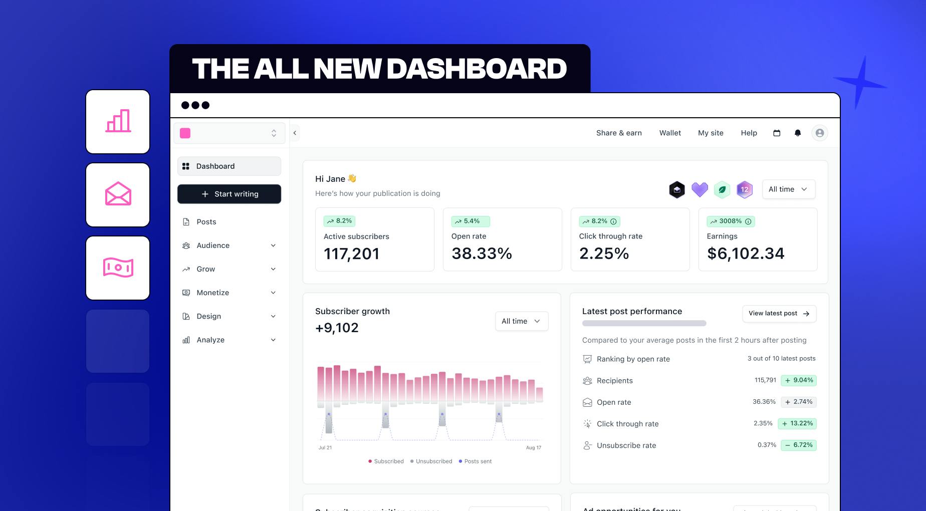 New Dashboard Experience