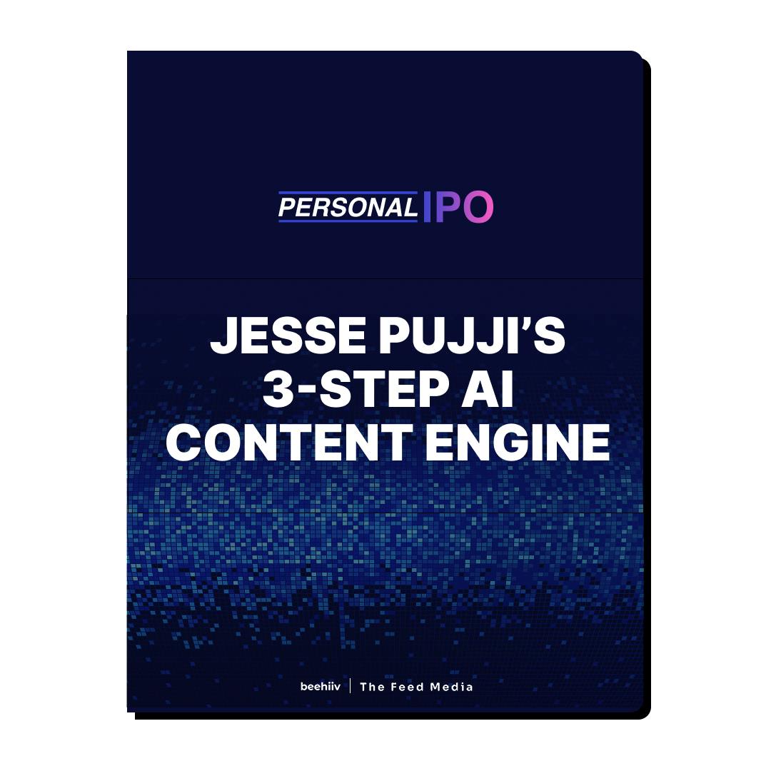 Jesse Pujji’s 3-step AI content engine