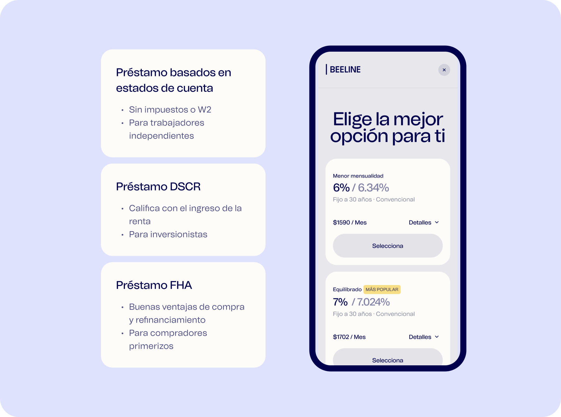 Mas opciones de préstamos