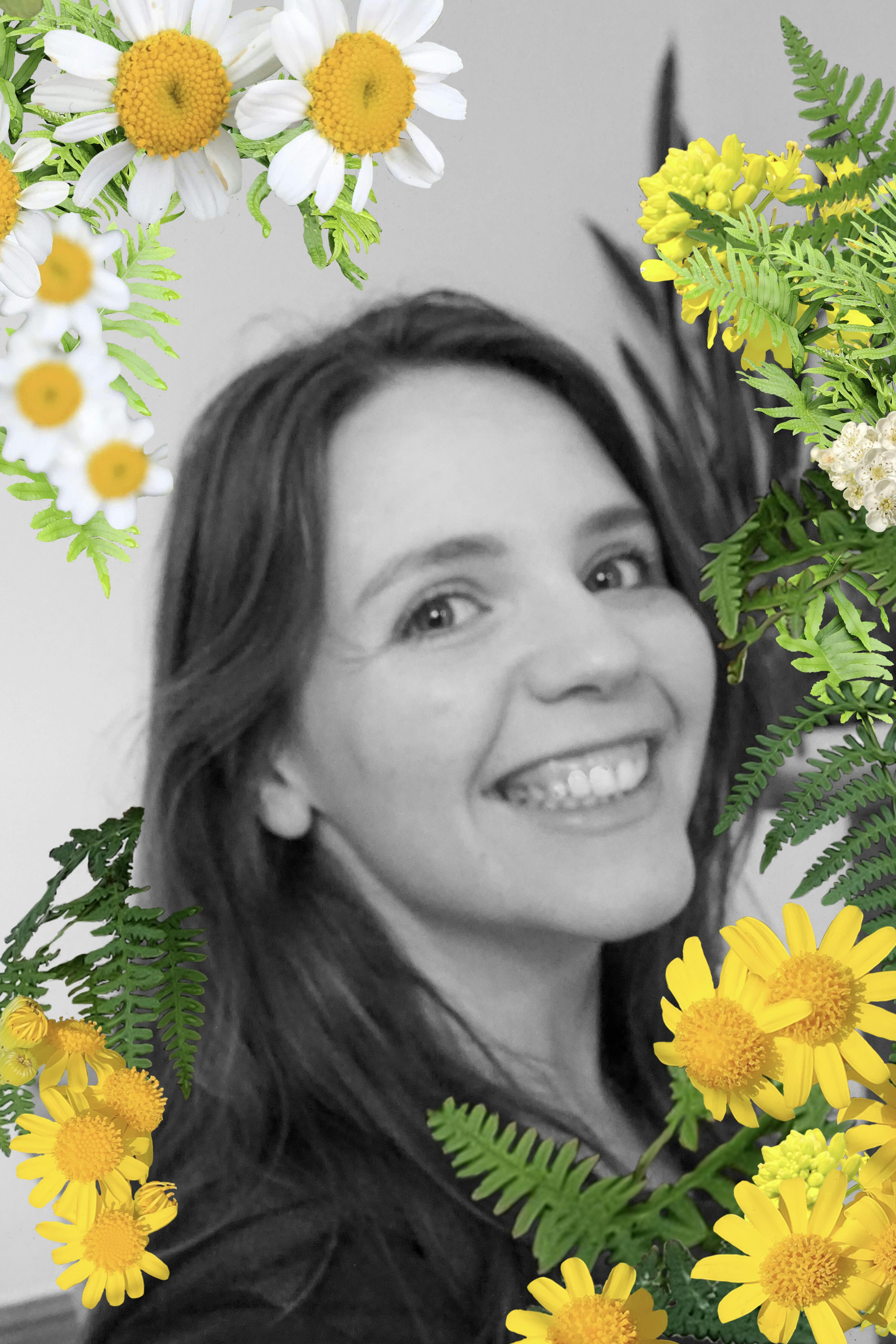 Yoga teacher smiling