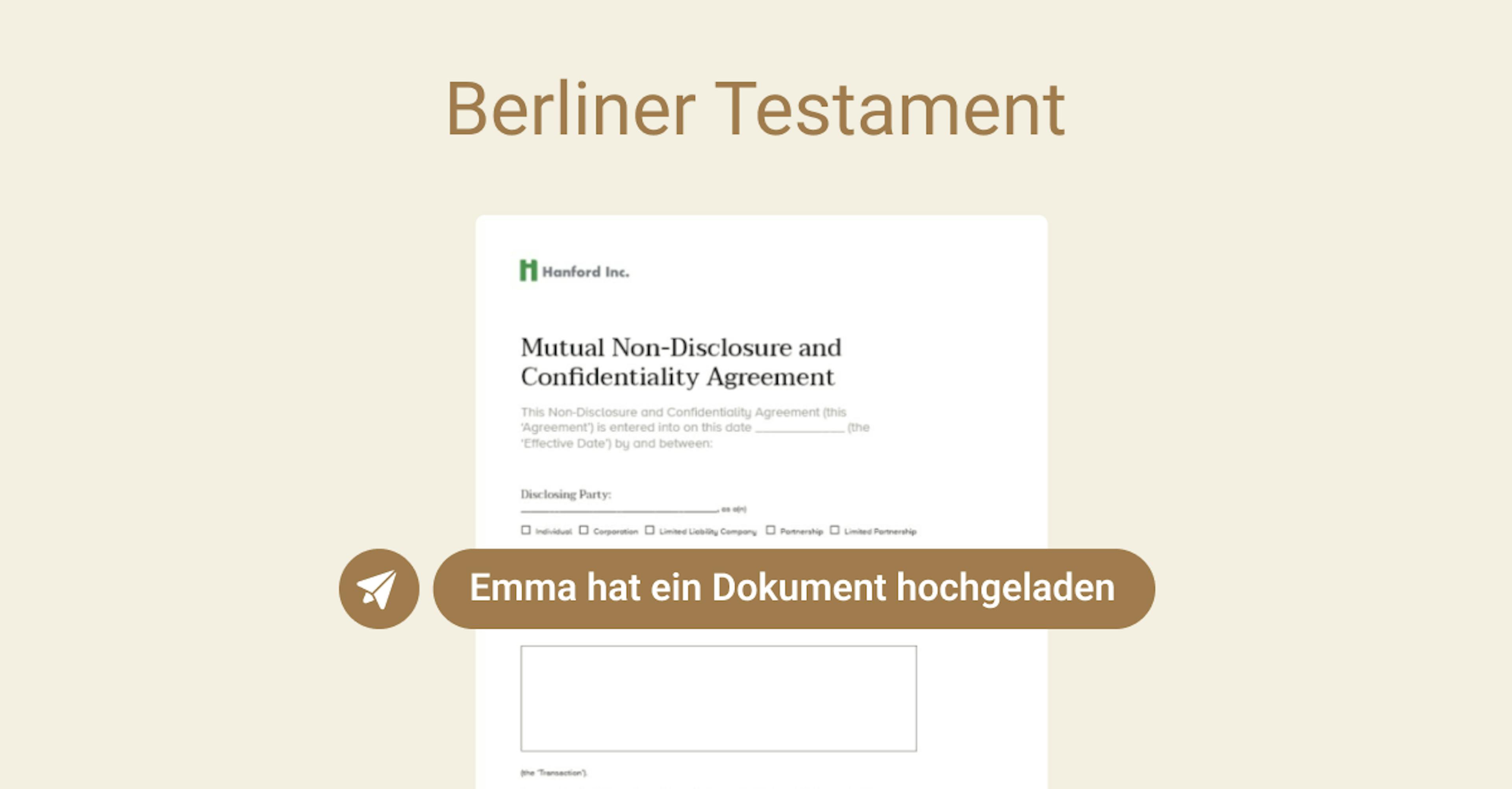 Berliner Testament Vorlage