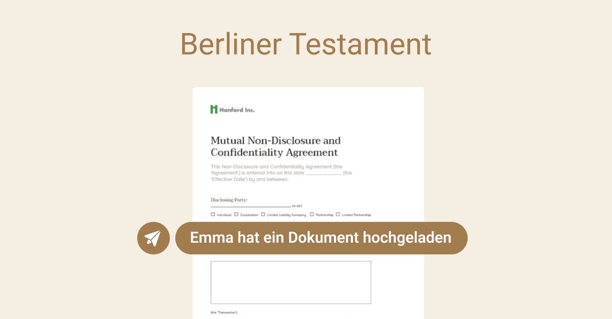 Berliner Testament Online