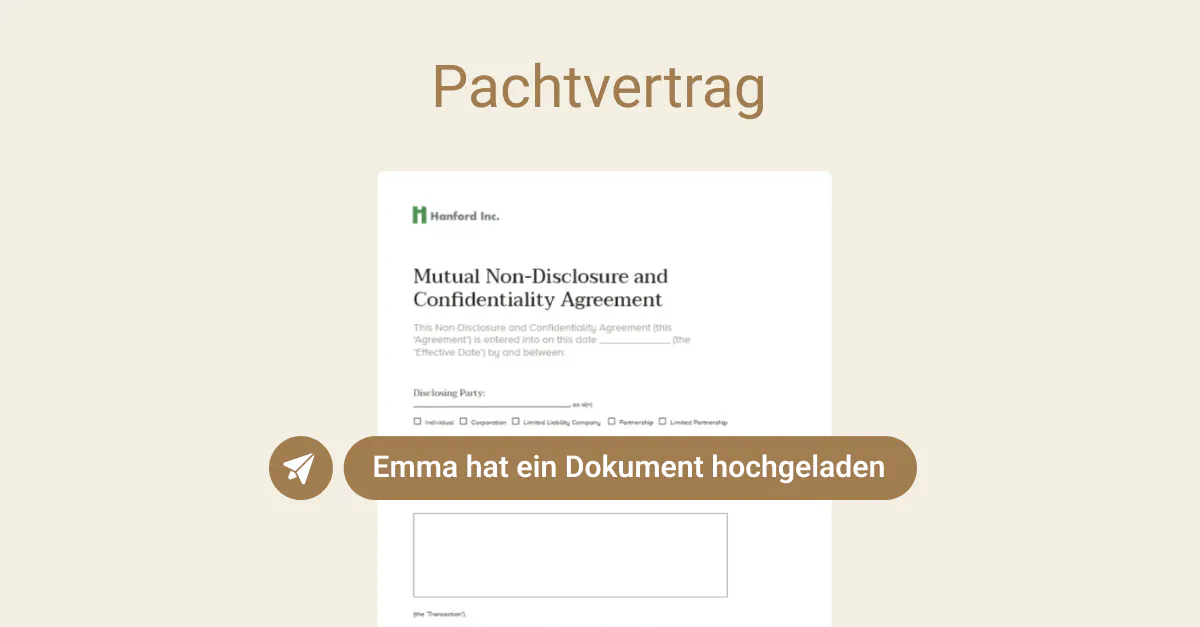 Pachtvertrag: Definittion, Vorteile & Vorlage