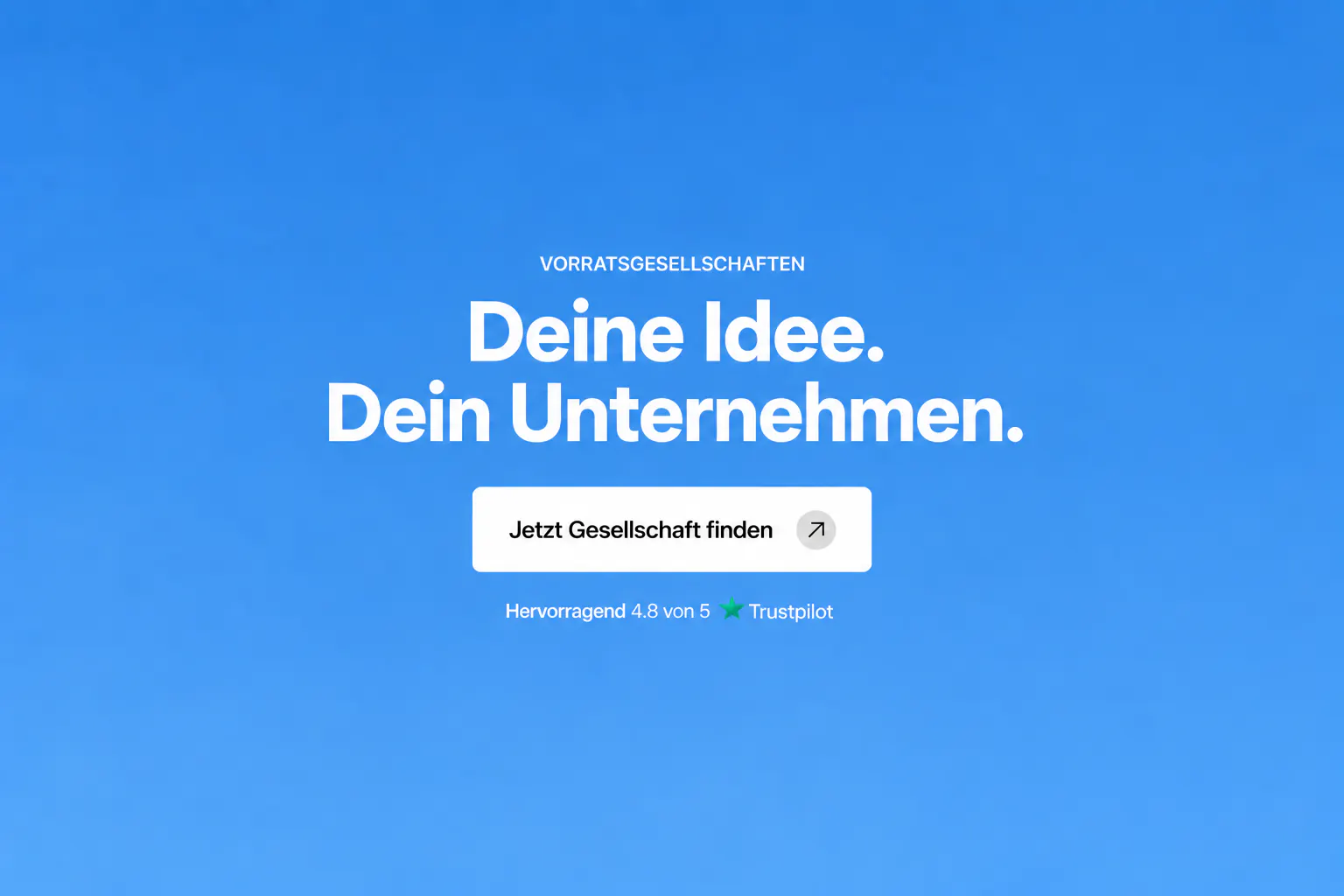 GmbH-Vorratsgesellschaft kaufen und bereits eingetragene Gesellschaft übernehmen